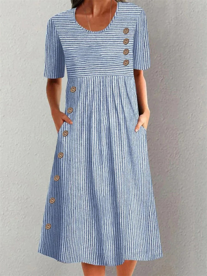 Whitney - Gestreiftes Sommerkleid