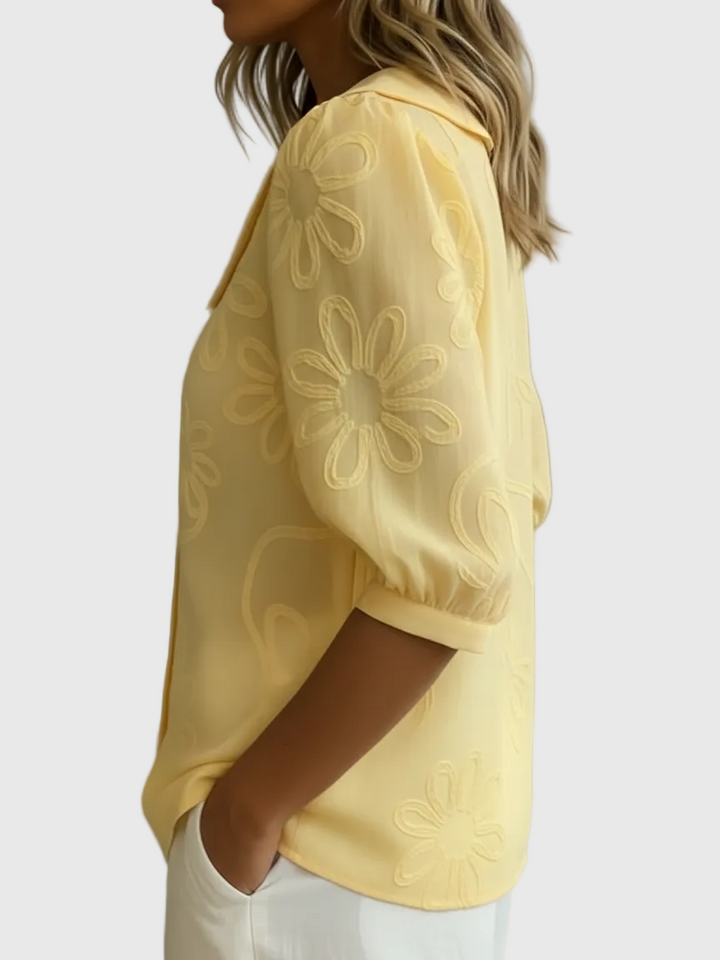 Vinica - Elegante florale, leichte Bluse