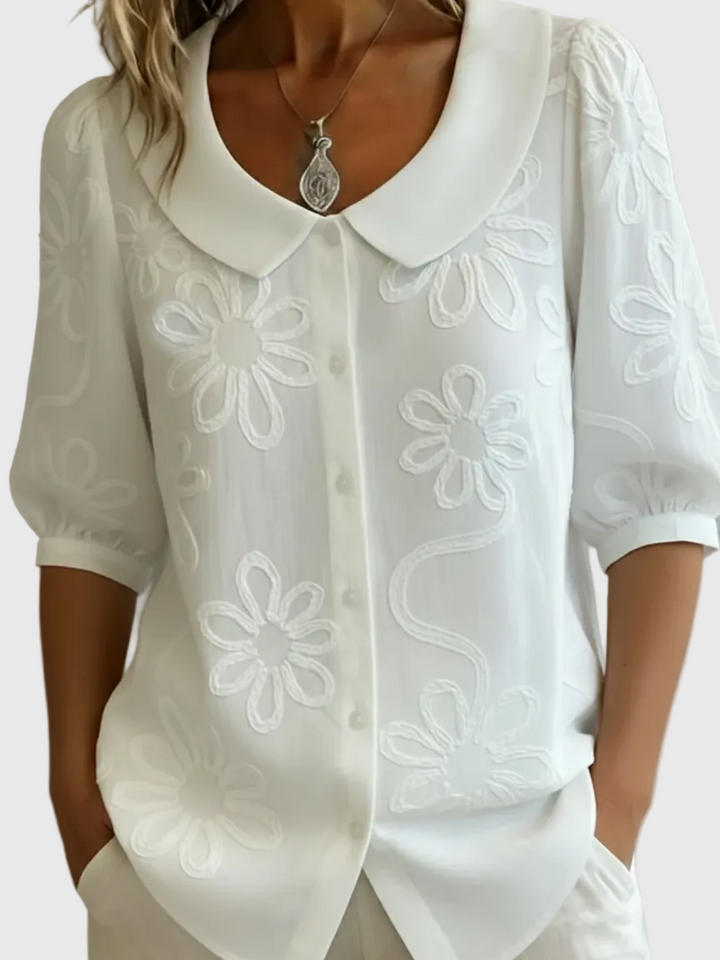 Vinica - Elegante florale, leichte Bluse