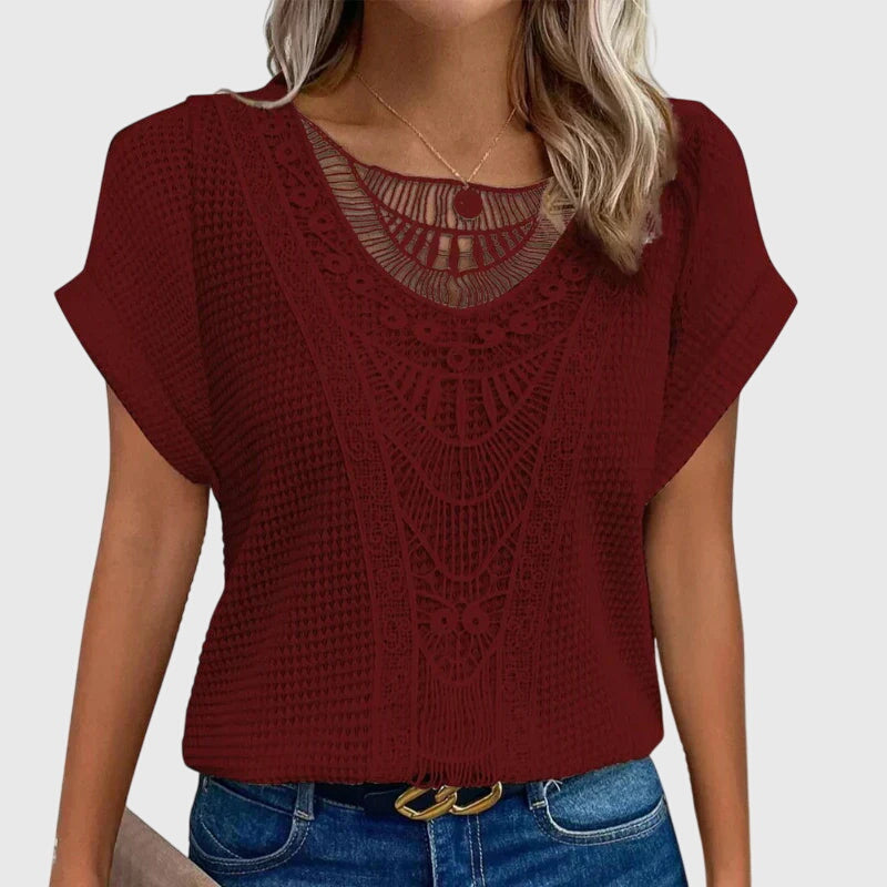 Elaine - Elegante Ibiza-Stil Bluse