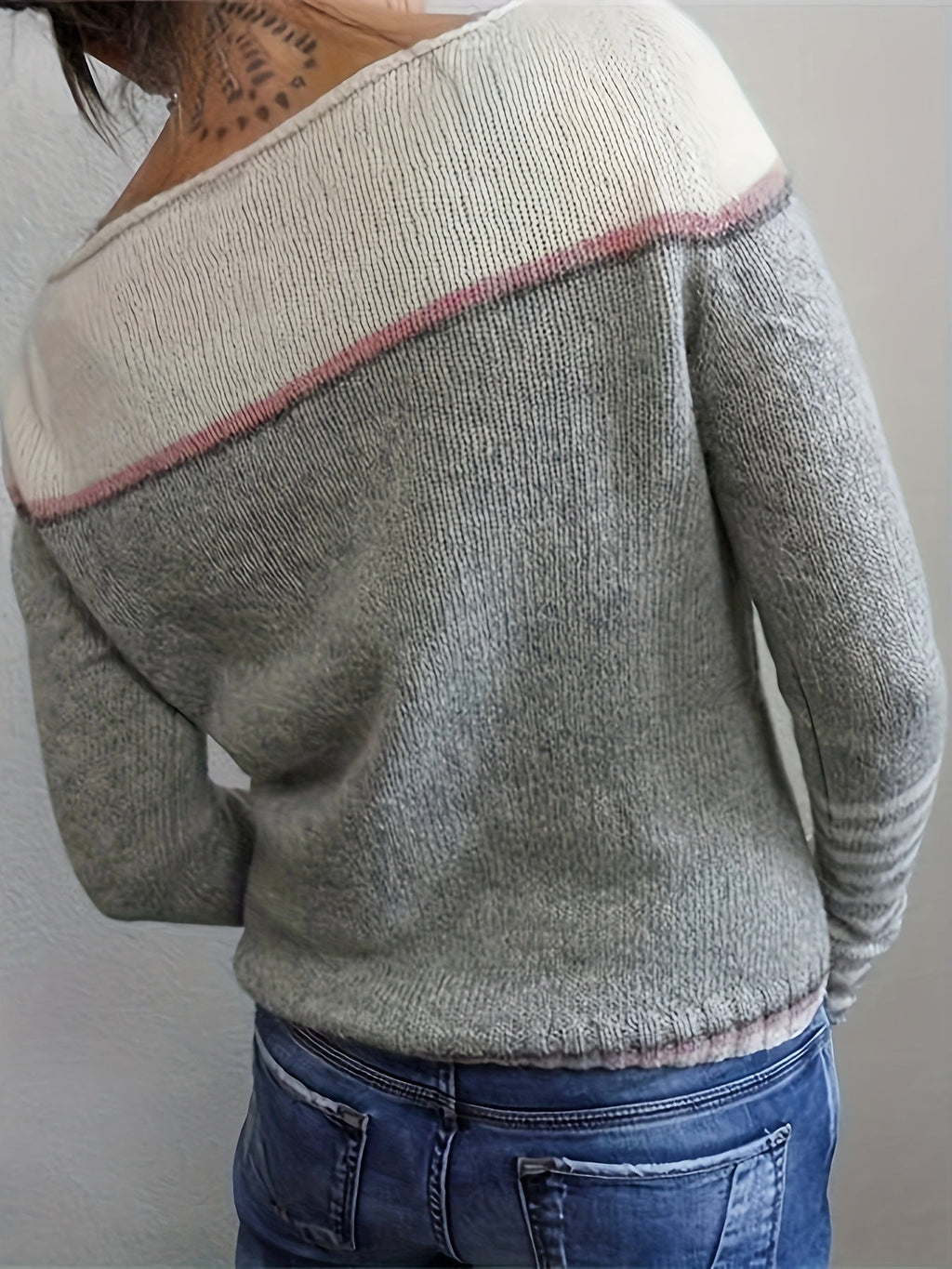 Gerhild | Damen Pullover mit Streifenmuster