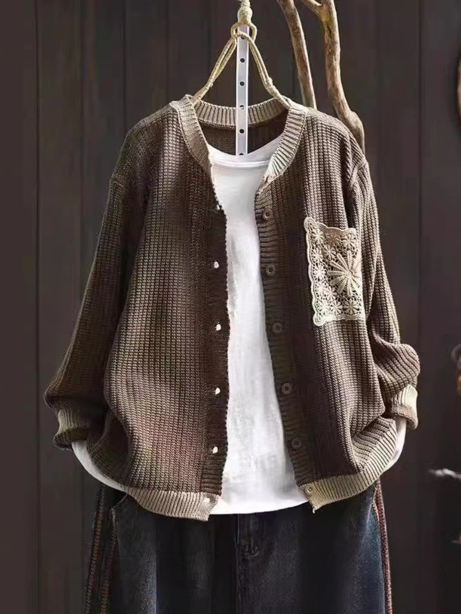 Hildrun | Damen Strickjacke im Relaxed Fit