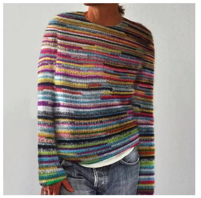 Irmela | Damen Strickpullover mit nordischem Muster