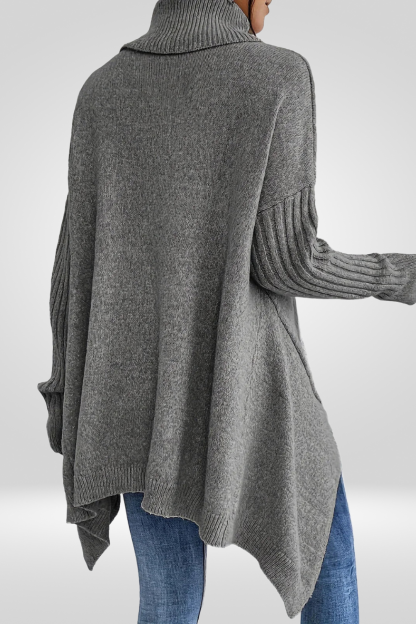 Irmtraud | Damen Oversized Rollkragenpullover aus Strick