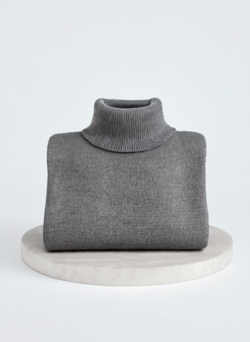 Irmtraud | Damen Oversized Rollkragenpullover aus Strick