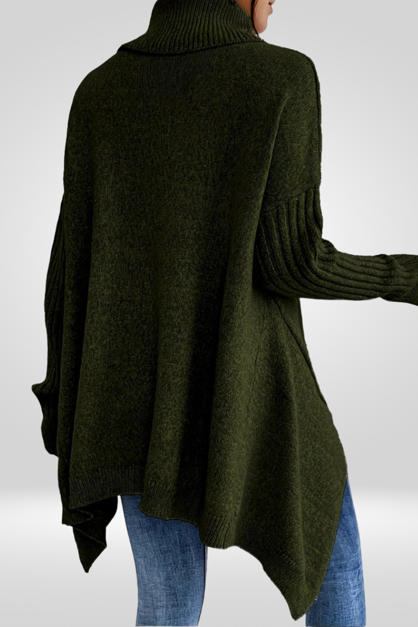 Irmtraud | Damen Oversized Rollkragenpullover aus Strick