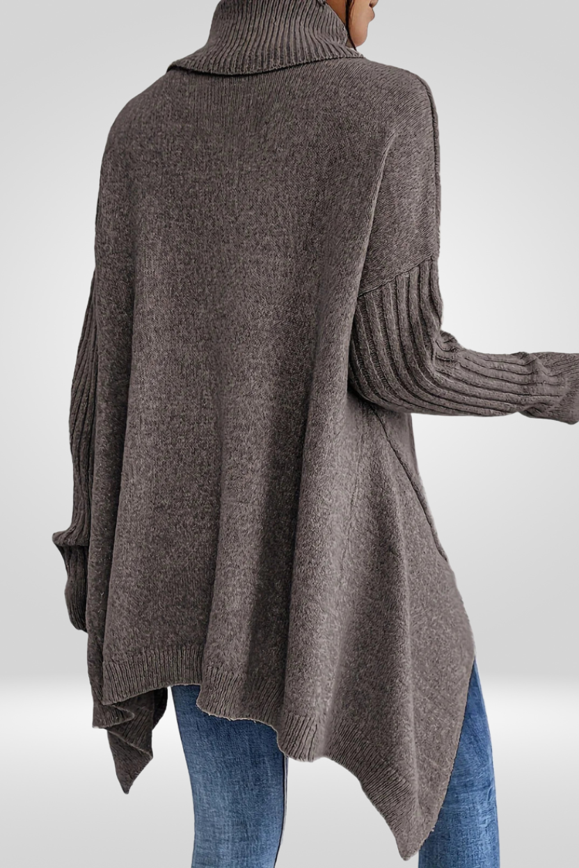 Irmtraud | Damen Oversized Rollkragenpullover aus Strick