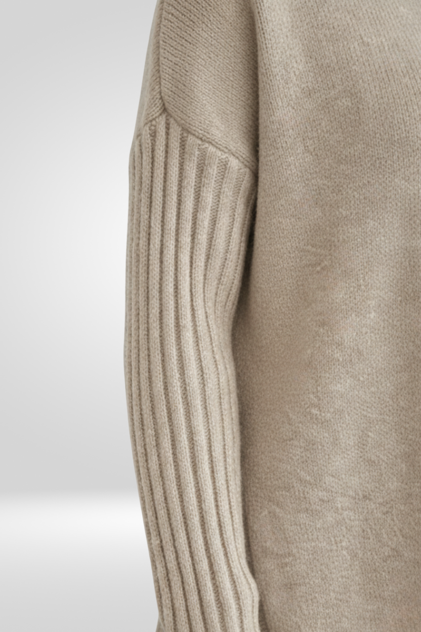 Irmtraud | Damen Oversized Rollkragenpullover aus Strick