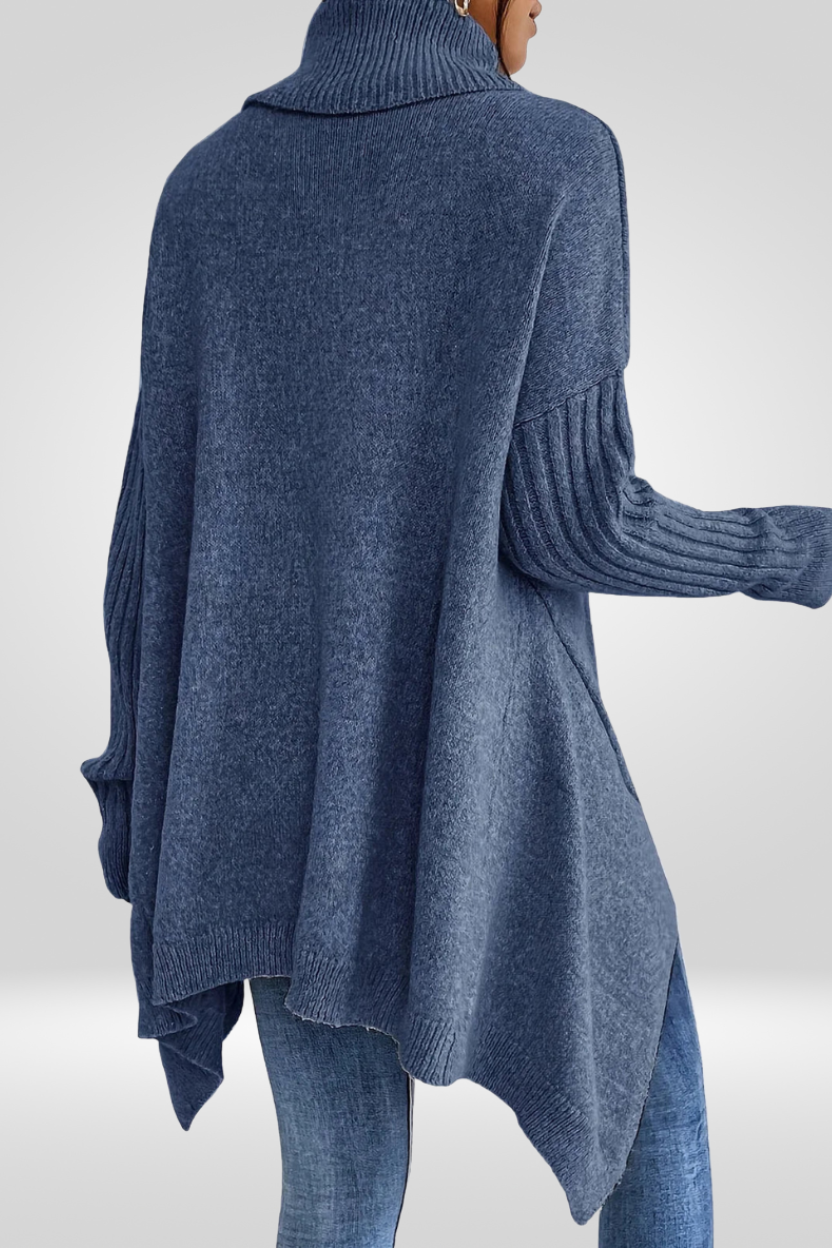 Irmtraud | Damen Oversized Rollkragenpullover aus Strick