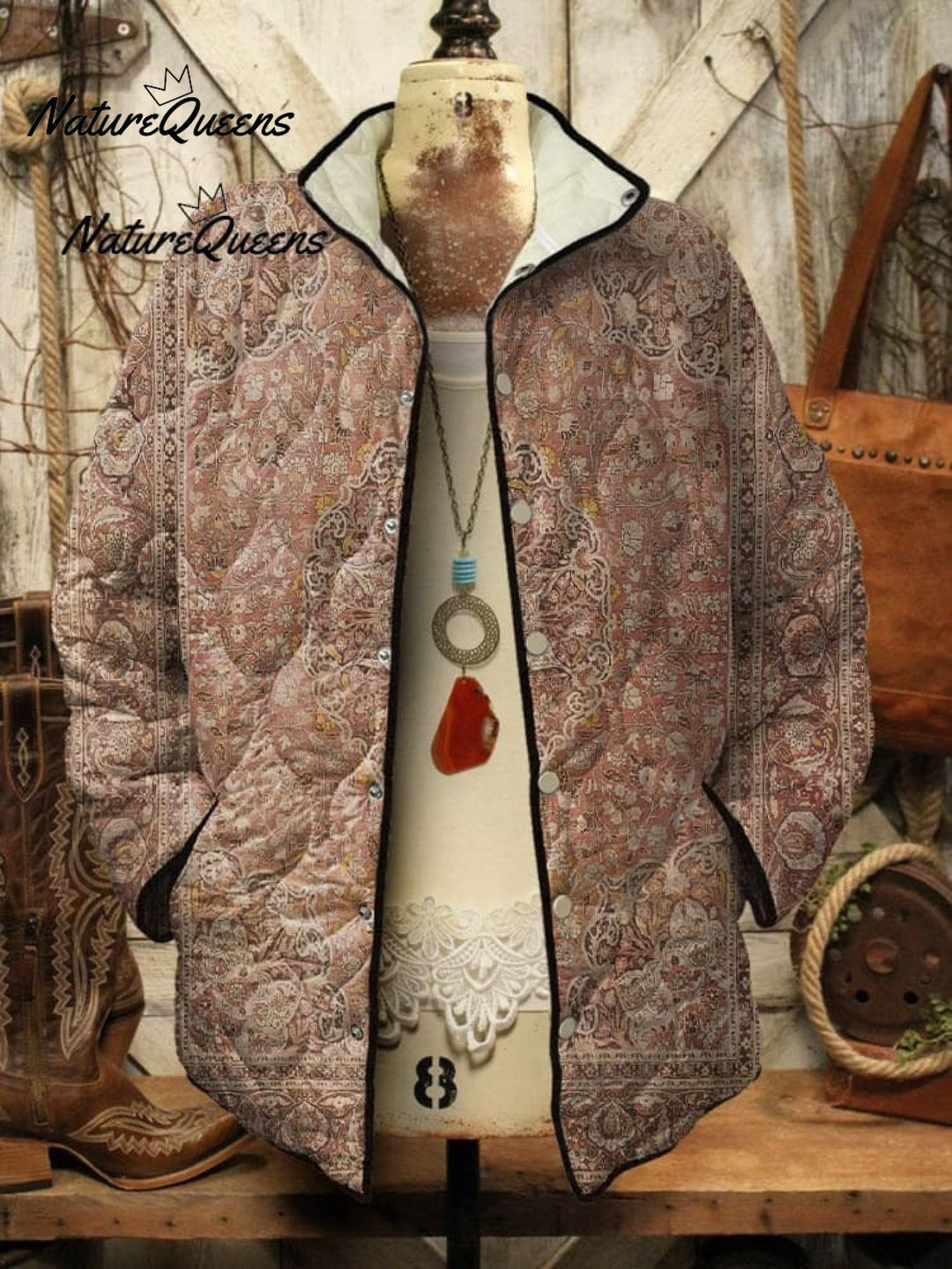 Rachel - Damen Vintage Lässiges Langarm T-Shirt aus Baumwolle
