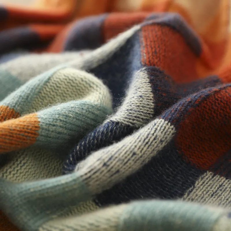 Kerensa | Bunter Karierter Strickpullover für Damen