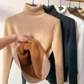 Norberta | Damen Gefütterter Rollkragenpullover - Warm und Gemütlich