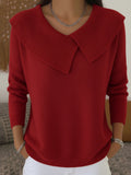 Renelde | Damen Pullover mit weichem Kragen aus Strick