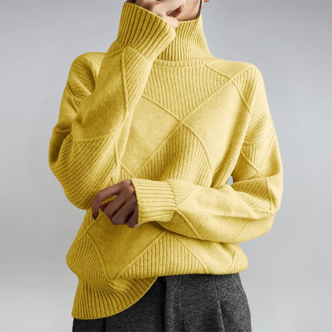 Sigara | Damen Strickpullover mit Rollkragen