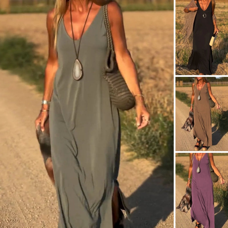 Selma - Entspanntes ärmelloses Kleid