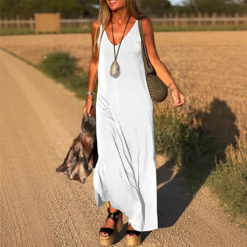 Selma - Entspanntes ärmelloses Kleid