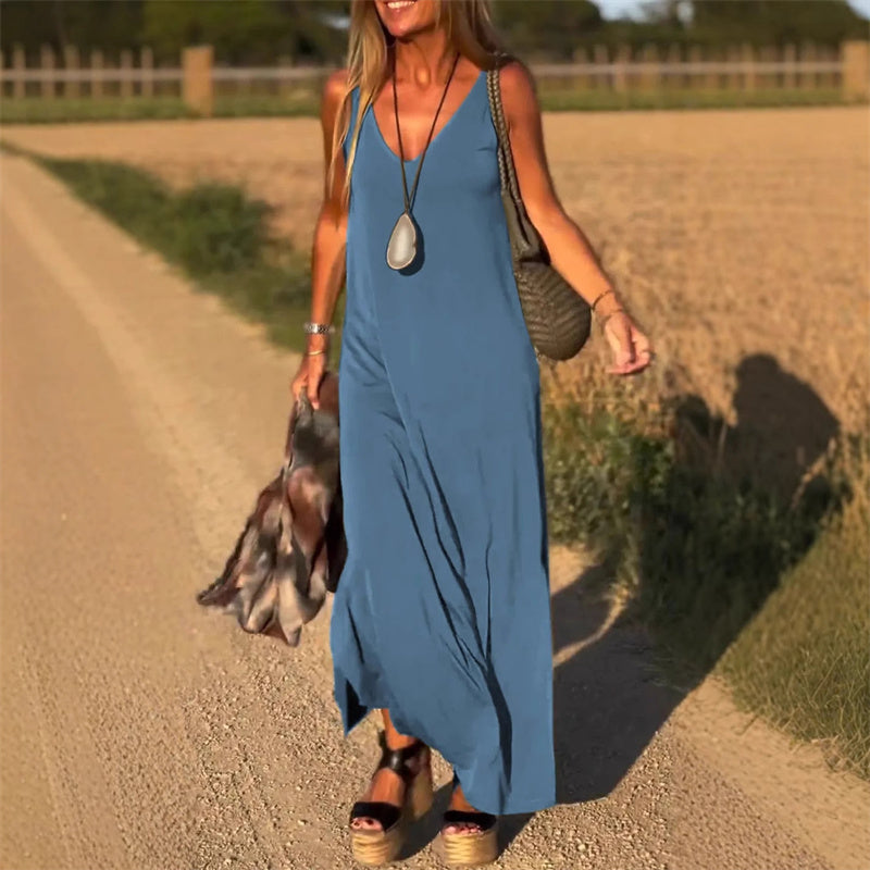 Selma - Entspanntes ärmelloses Kleid