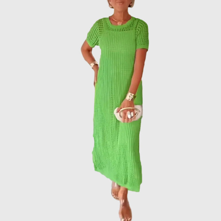 Adeline - Cut-Out Lange Maxi-Kleid + Gratis Innenkleid