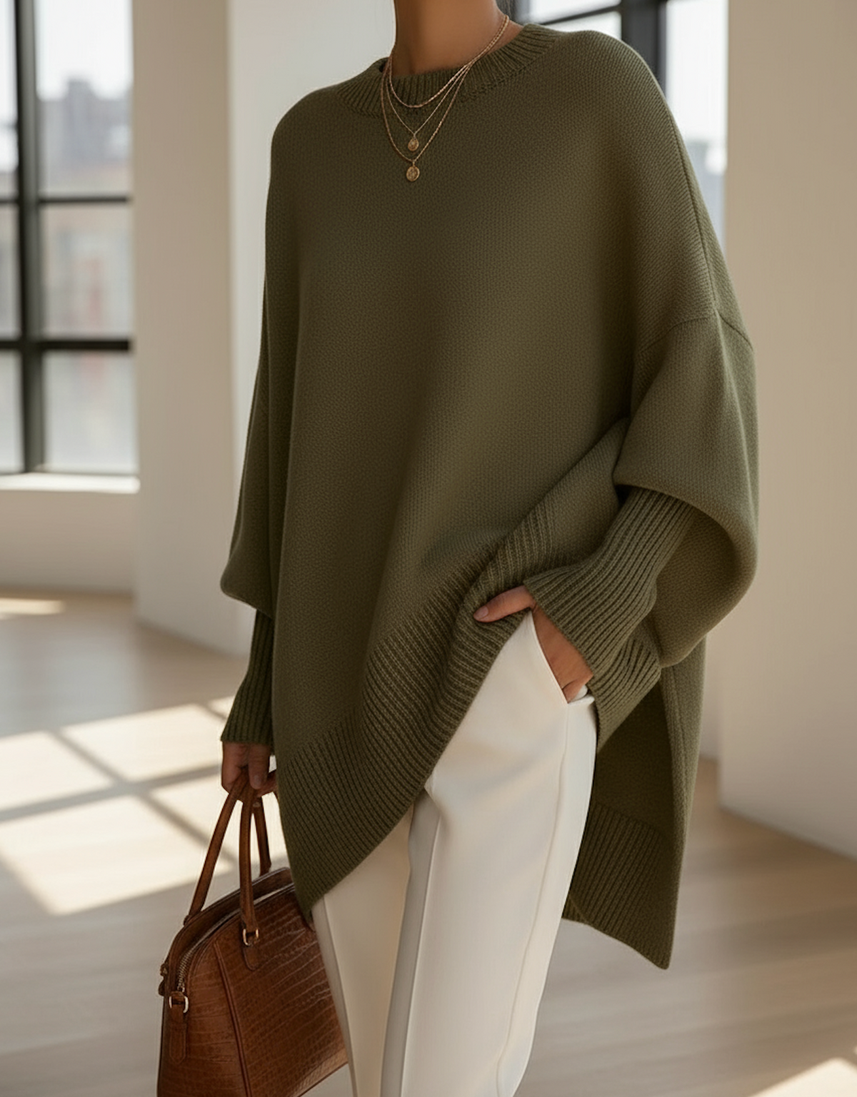 "Svanhilde | Damen Oversized Strickpullover" can be rewritten as "Svanhilde | Oversized Strickpullover für Damen".