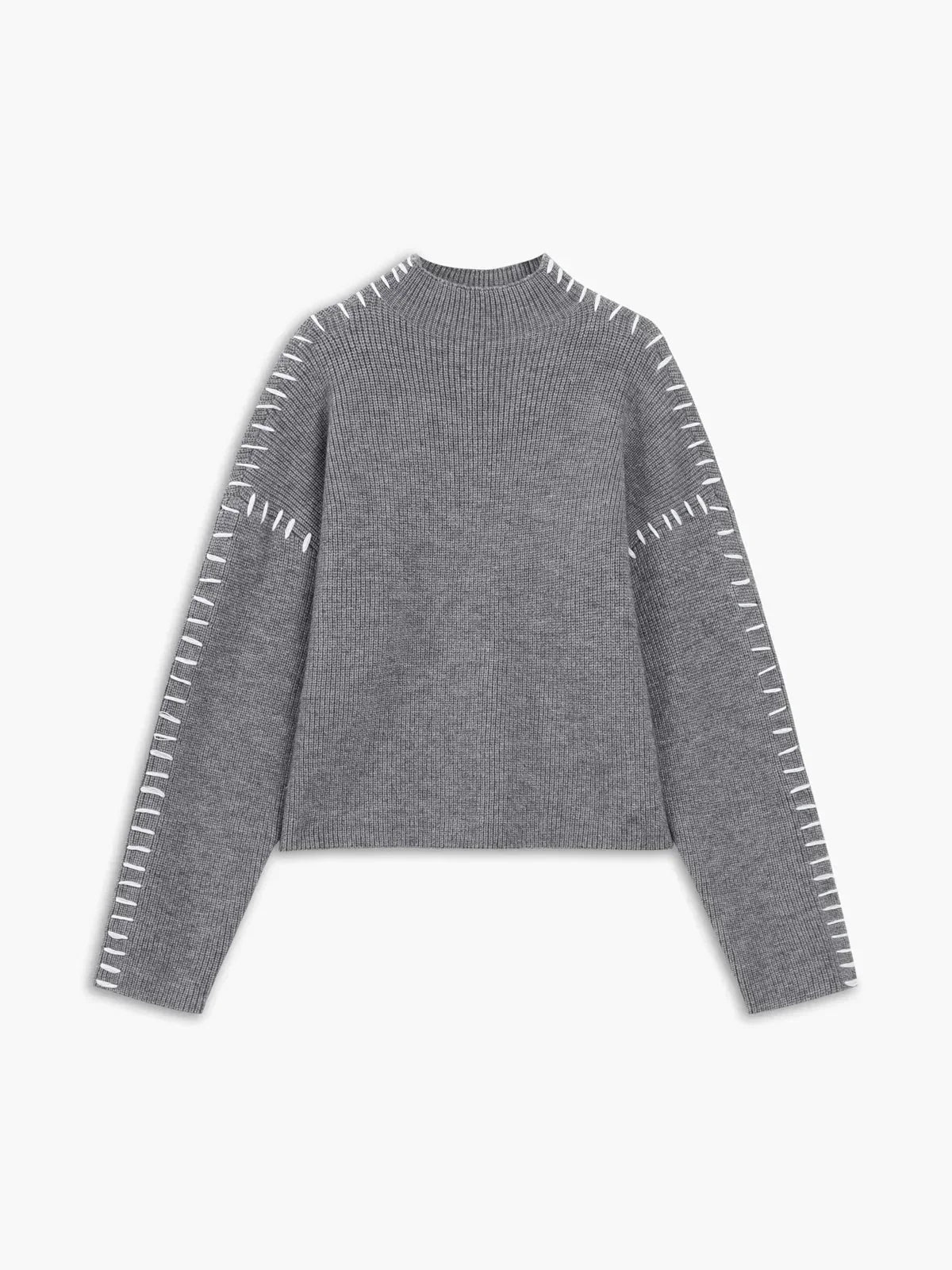 Thordea | Damen Oversized Strickpullover in Schwarz