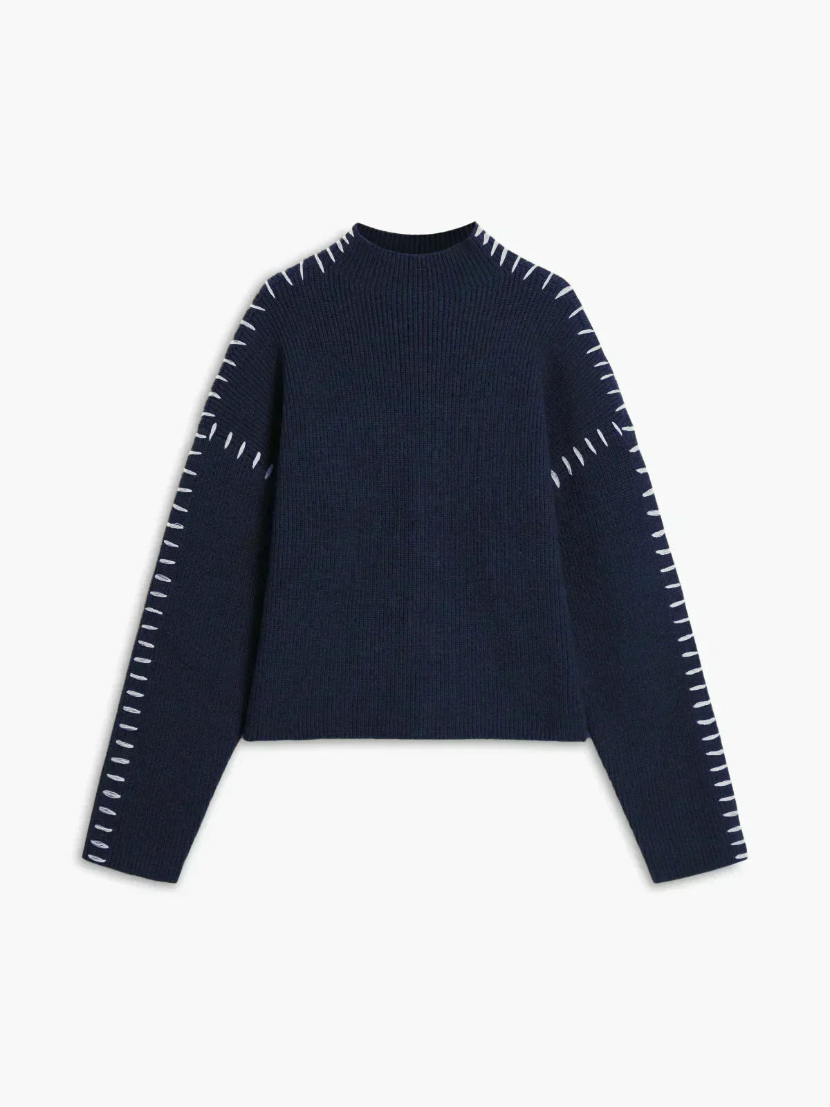 Thordea | Damen Oversized Strickpullover in Schwarz
