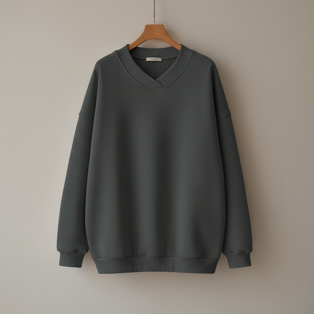 Thordine | Damen V-Ausschnitt Oversized Pullover