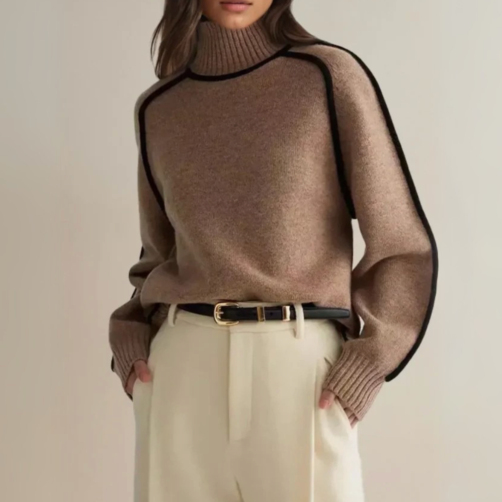 Walpurga | Damen Strickpullover mit Rollkragen