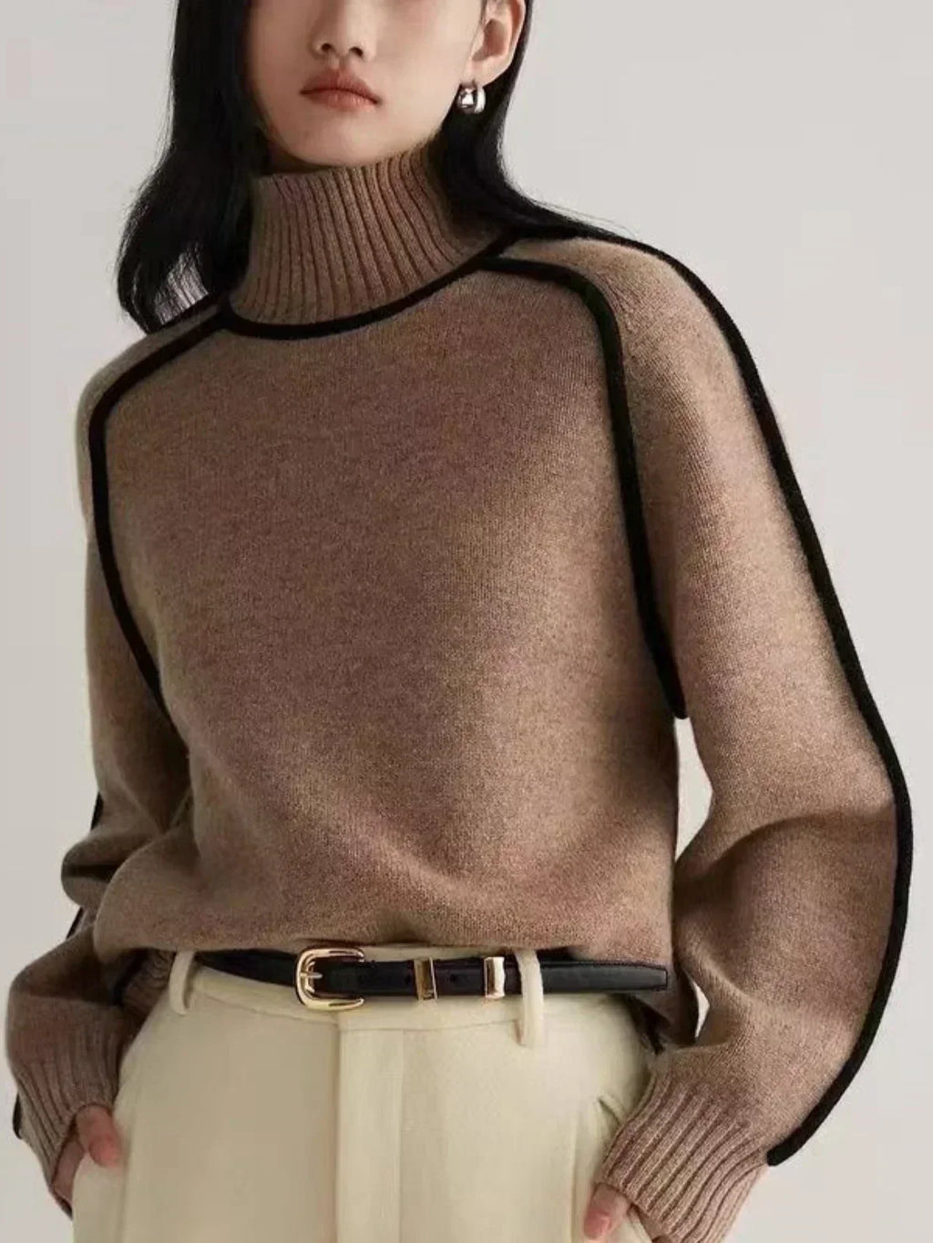 Walpurga | Damen Strickpullover mit Rollkragen