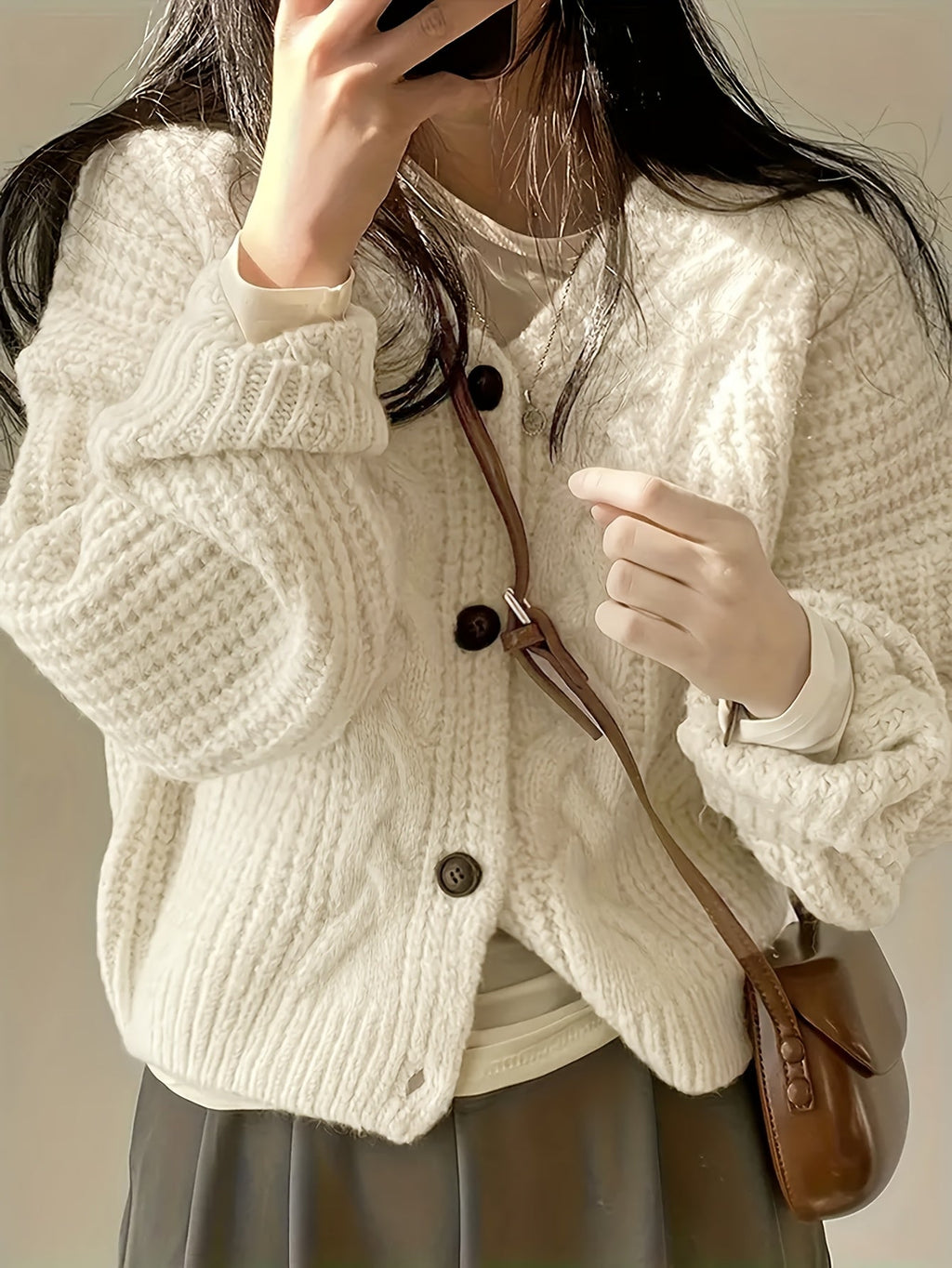 Wilteke | Oversized Damen Grobstrickjacke