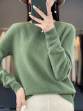 Wiltina | Damen Rundhals Langarm Strickpullover