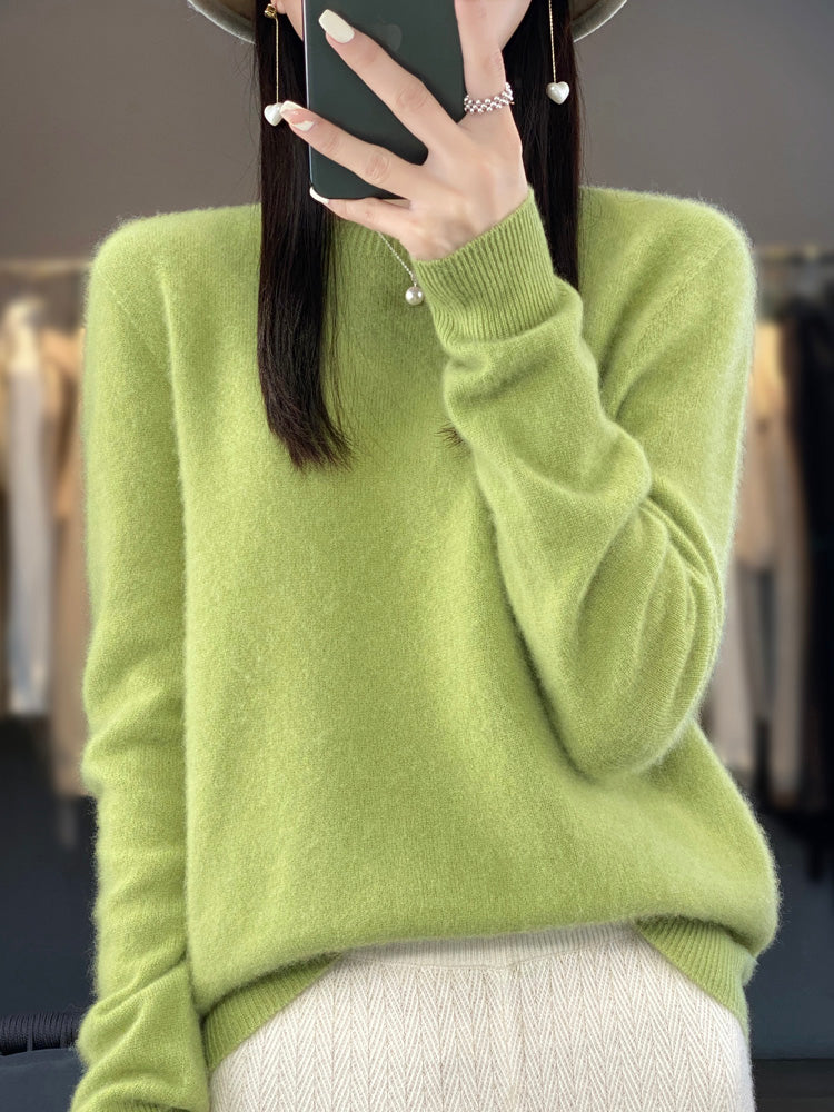 Wiltina | Damen Rundhals Langarm Strickpullover