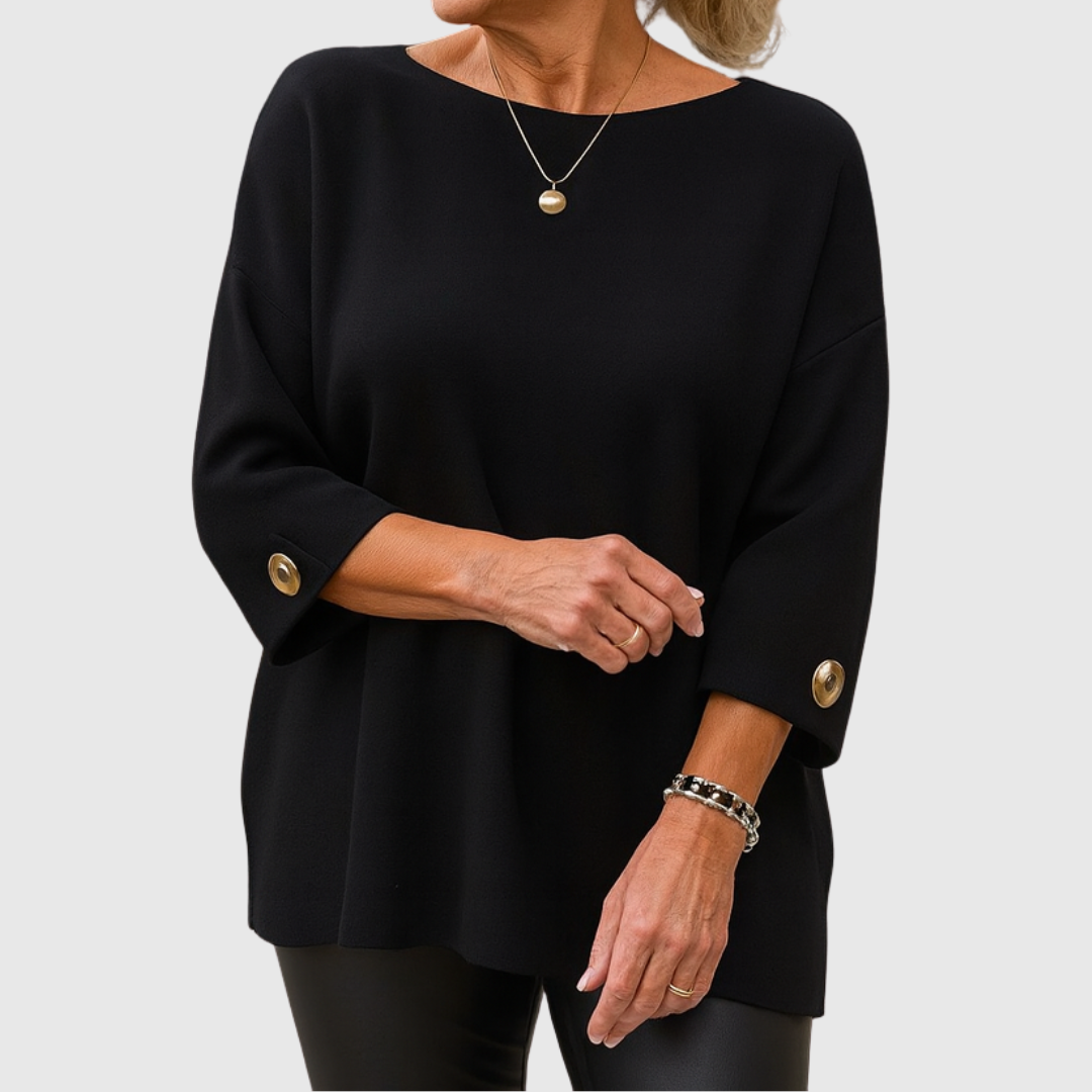 Wiltje | Damen Oversized Rundhals Strickpullover