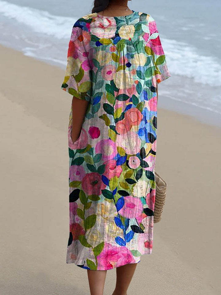 Bente - Retro Blumenkleid