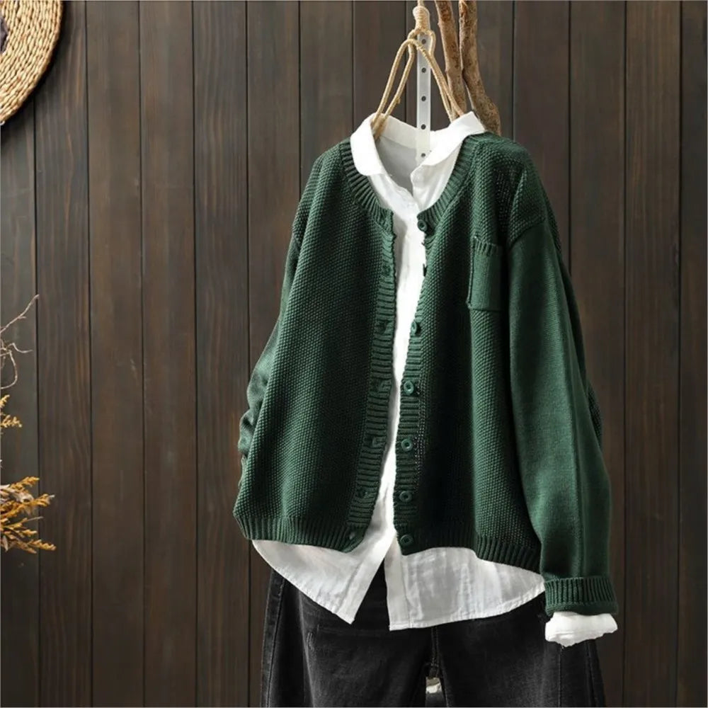 Wulfina | Damen Strickjacke in lässiger Passform