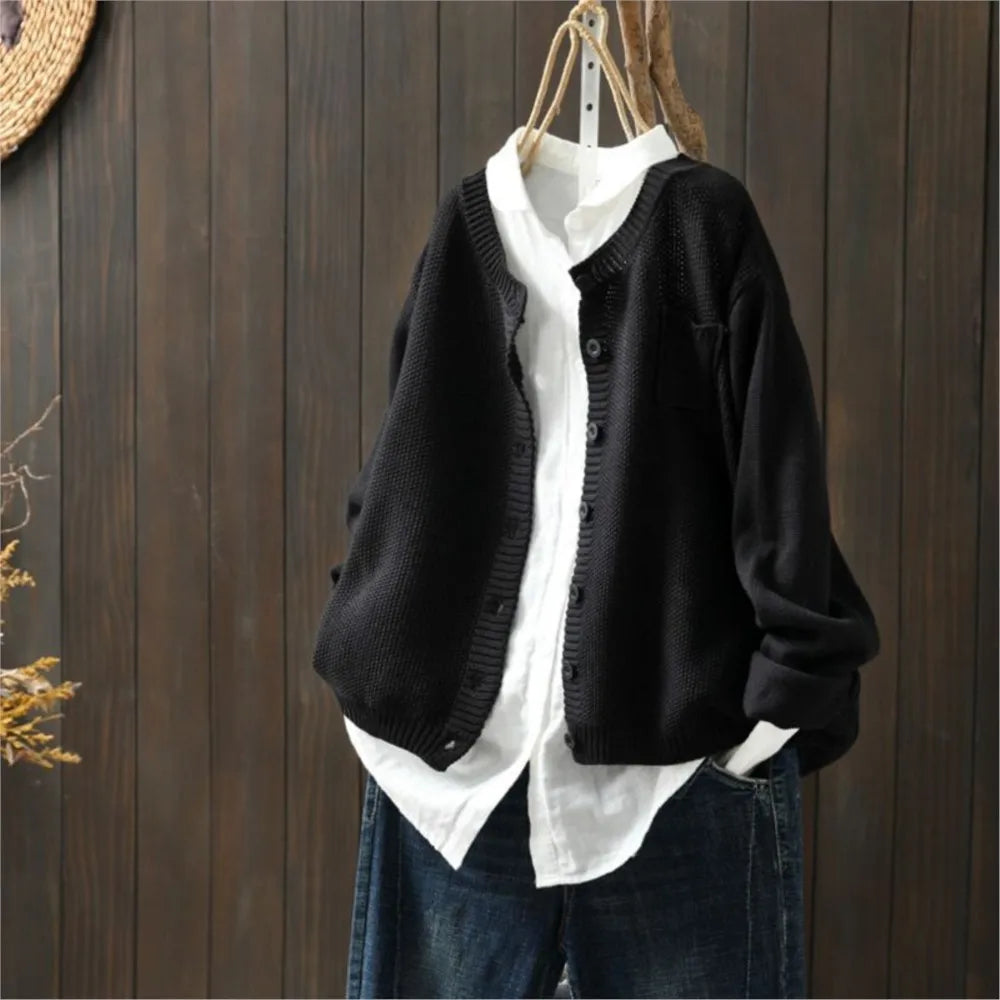 Wulfina | Damen Strickjacke in lässiger Passform