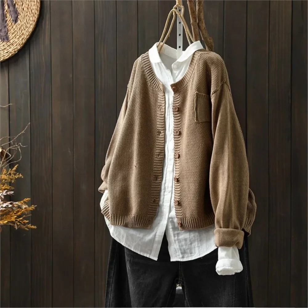Wulfina | Damen Strickjacke in lässiger Passform