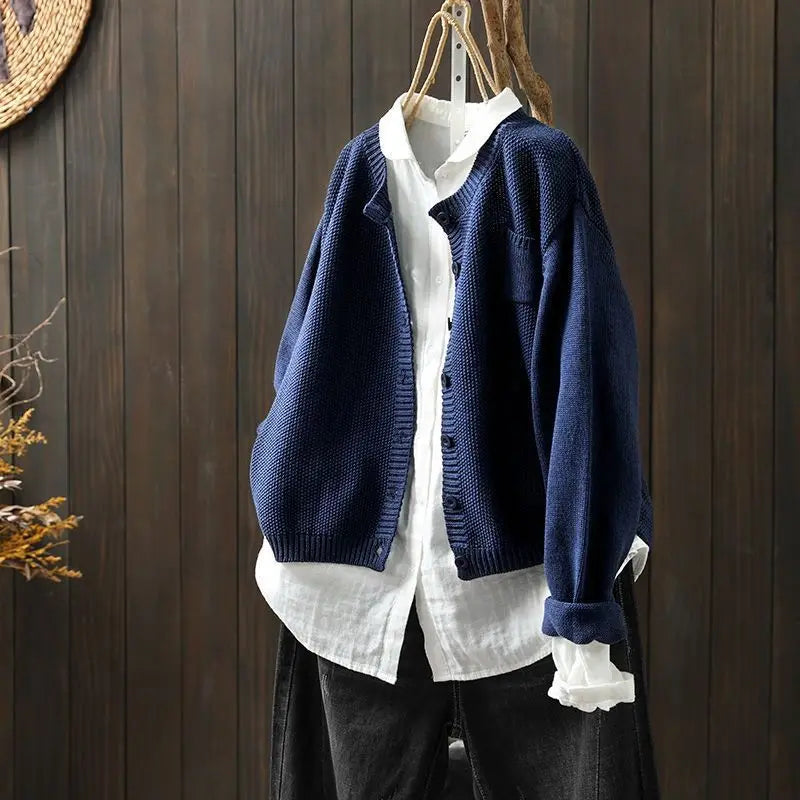Wulfina | Damen Strickjacke in lässiger Passform