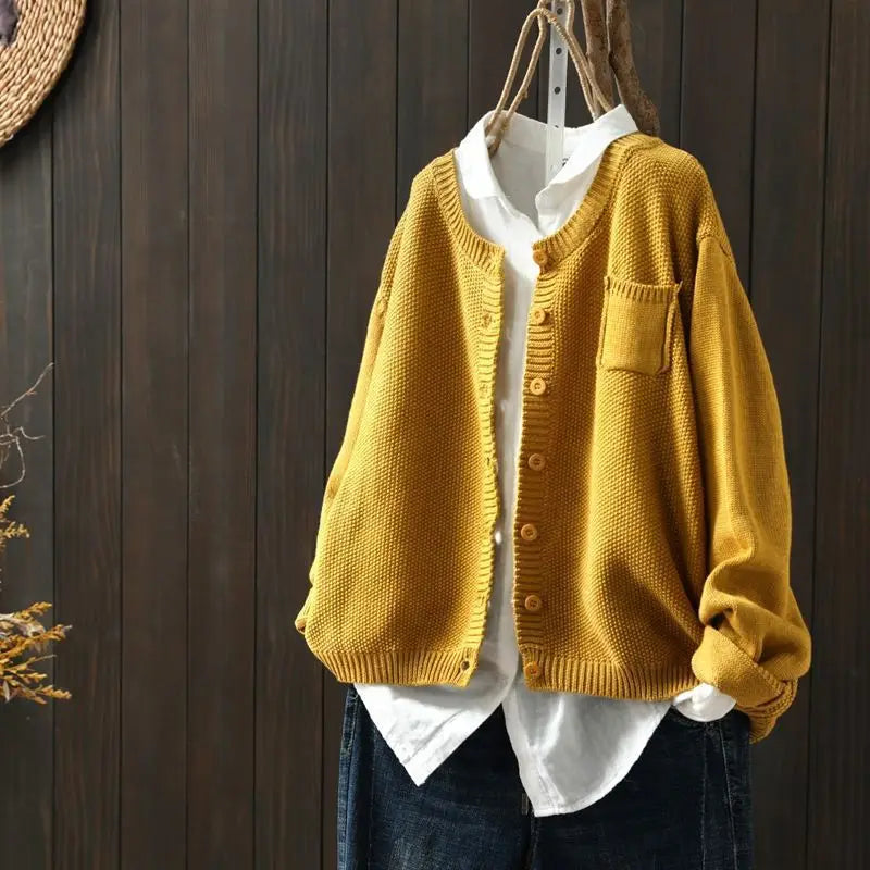 Wulfina | Damen Strickjacke in lässiger Passform