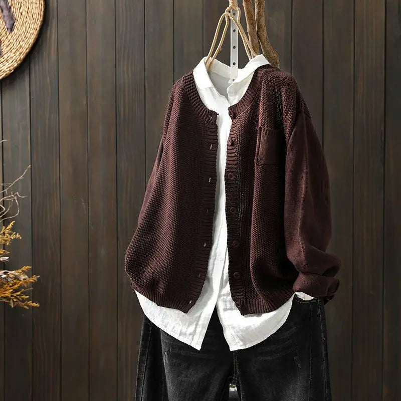 Wulfina | Damen Strickjacke in lässiger Passform